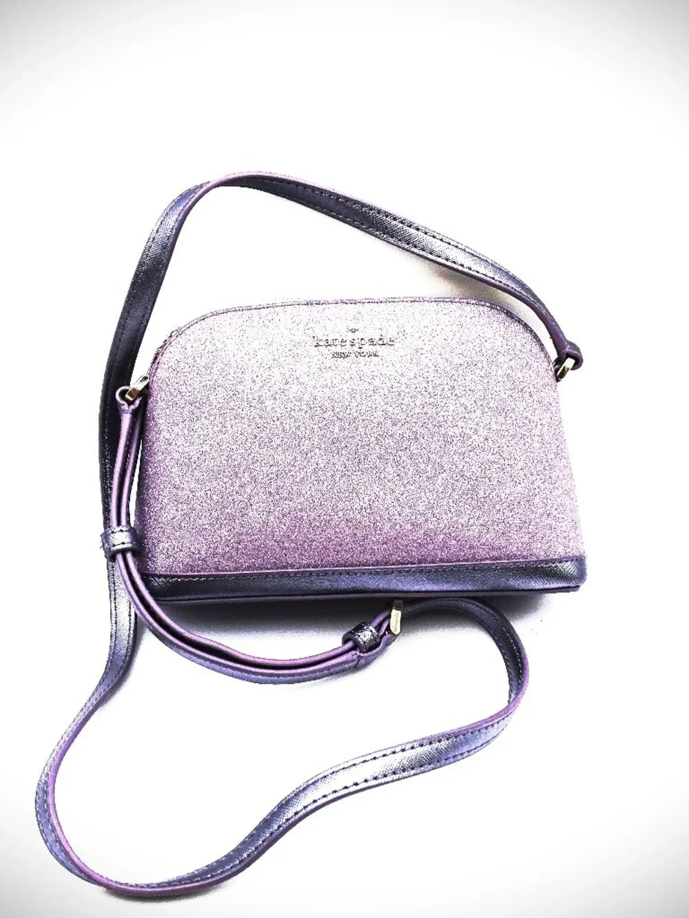 KATE SPADE New York Glitter Lilac Color Small Crossbody Bag